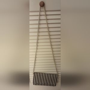 Navy/Cream evening bag